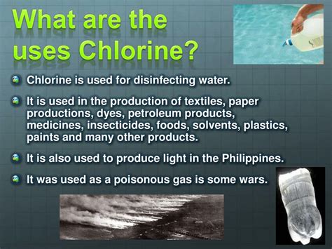 Uses of Chlorine Gas